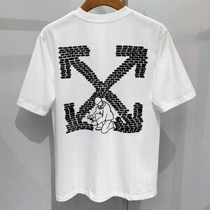 Off-White Bricks Arrow Slim White T-Shirt